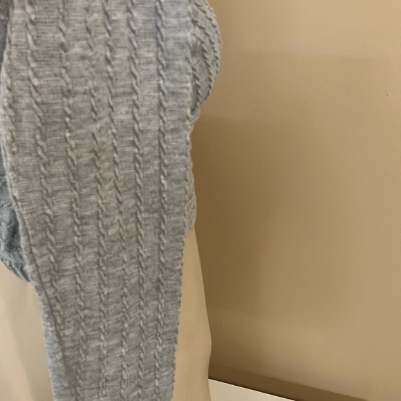 SHEIN Grey Cross Front Long Sleeve Crop Top Size Medium. Preloved - Picture 3 of 7